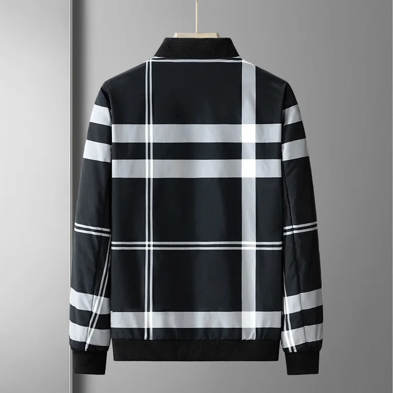 Striped Bomber Jacket