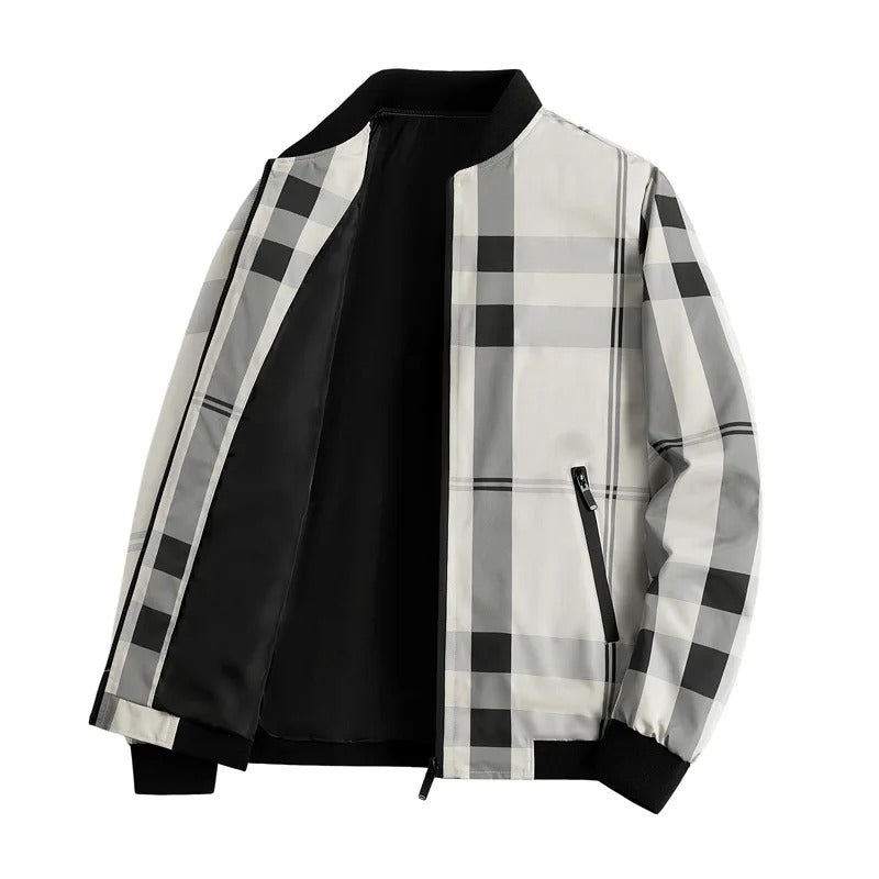 Striped Bomber Jacket